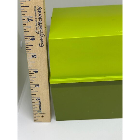 Vintage 70s Retro Betty Crocker Green Recipe Card Library Box Set 8.5x6 Kitchen - Picture 11 of 11